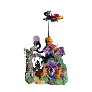 Product 12 LED Village Haunted House Flying Witch Halloween Target 2007 WORKS